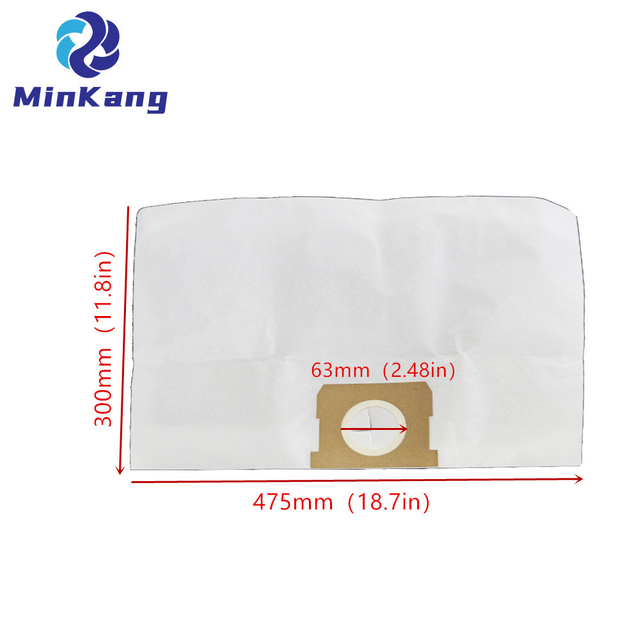 SAC filtre à poussière STANDARD de remplacement pour aspirateurs HART 3-5 GALLON et la plupart des marques HART, Hyper Tough, Shop-Vac et Vacmaster Wet/Dry Vacs