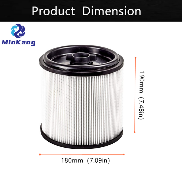 Filtre et dispositif de retenue de cartouche de poussière fine Hepa VCFH pour Vacmaster DRY PICK-UP