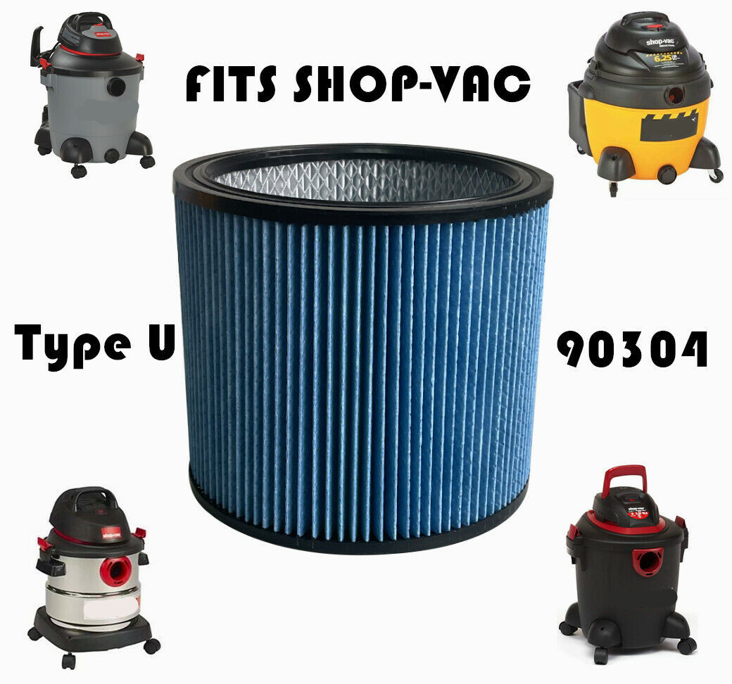 Filtre à vide à cartouche 90304 90350 90333 Type U pour aspirateur sec/humide Shop Vac