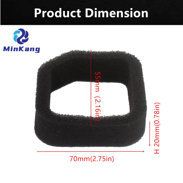 Filtre à Air de remplacement en mousse noir 560873001, pour tondeuse Ryobi, cultivateur, souffleur Homelite 