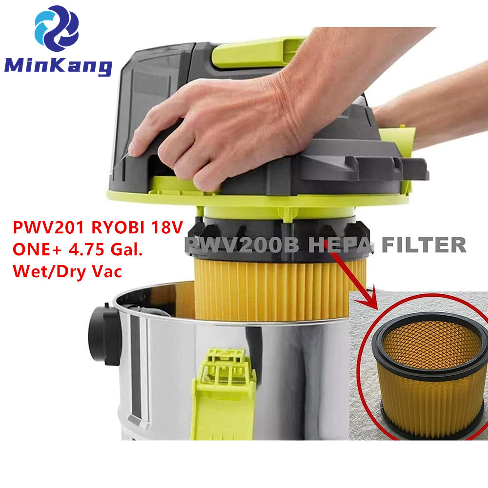  A32RF03N Filtre de remplacement pour PWV201 RYOBI 18V ONE+ 4,75 Gal.Aspirateur sec/humide