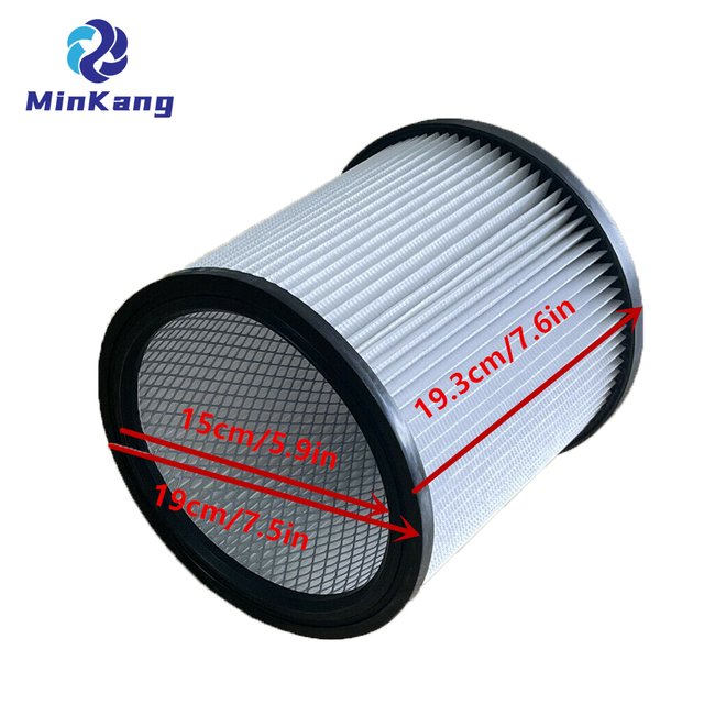 Filtre à cartouche de remplacement pour aspirateur à cartouche DXVC6910, filtre standard DeWalt pour pièces d'aspirateur sec/humide de 6 à 16 gallons (blanc)