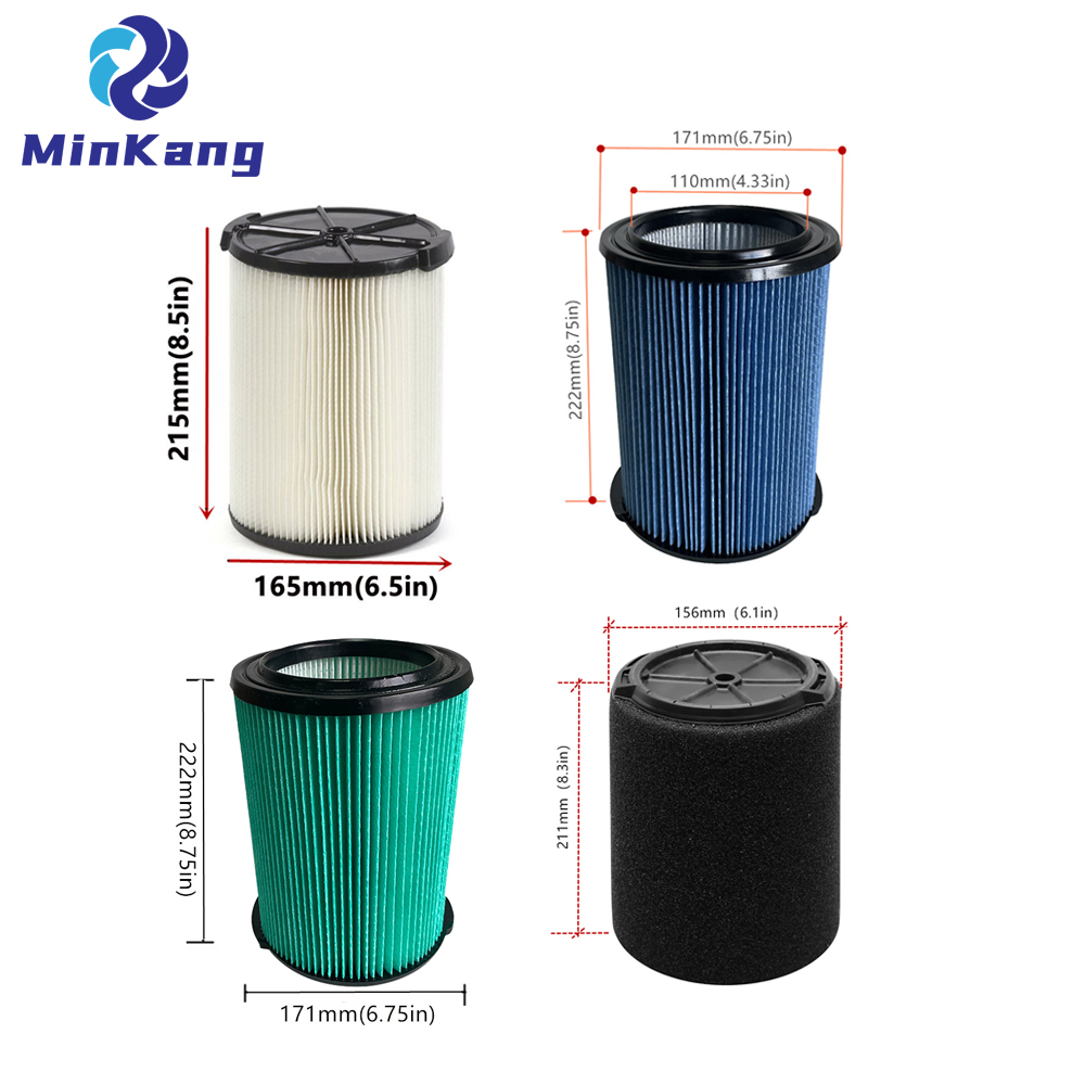 Remplacement WS21200F WS22200F WS23200F WS24200F Filtre HEPA à vide Ridgid 3-20 gallons