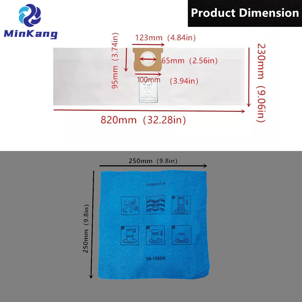 SAC FILTRE À POUSSIÈRE pour aspirateur et FILTRE RÉUTILISABLE non tissé pour Stanley et PorterCable 4 gallons 