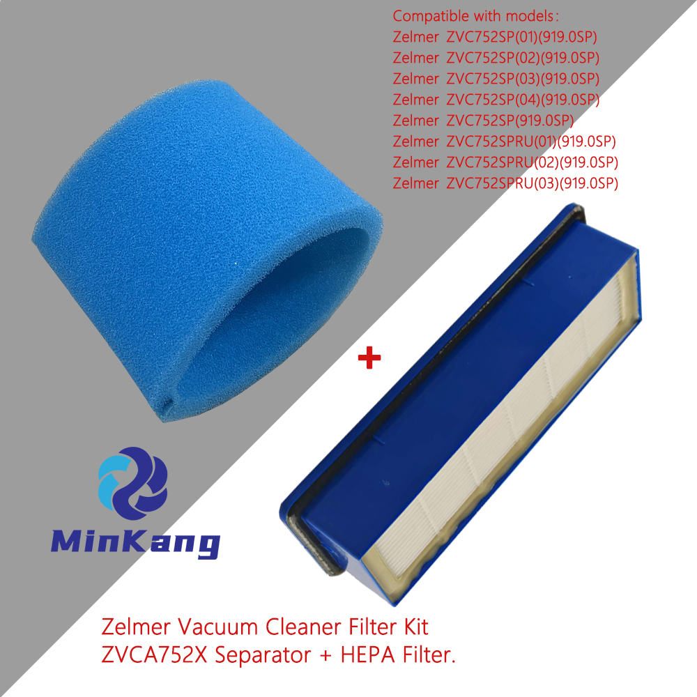 ZVCA752X 00797694 + Filtre HEPA 00632555 Kit de filtre pour Zelmer Bosch 