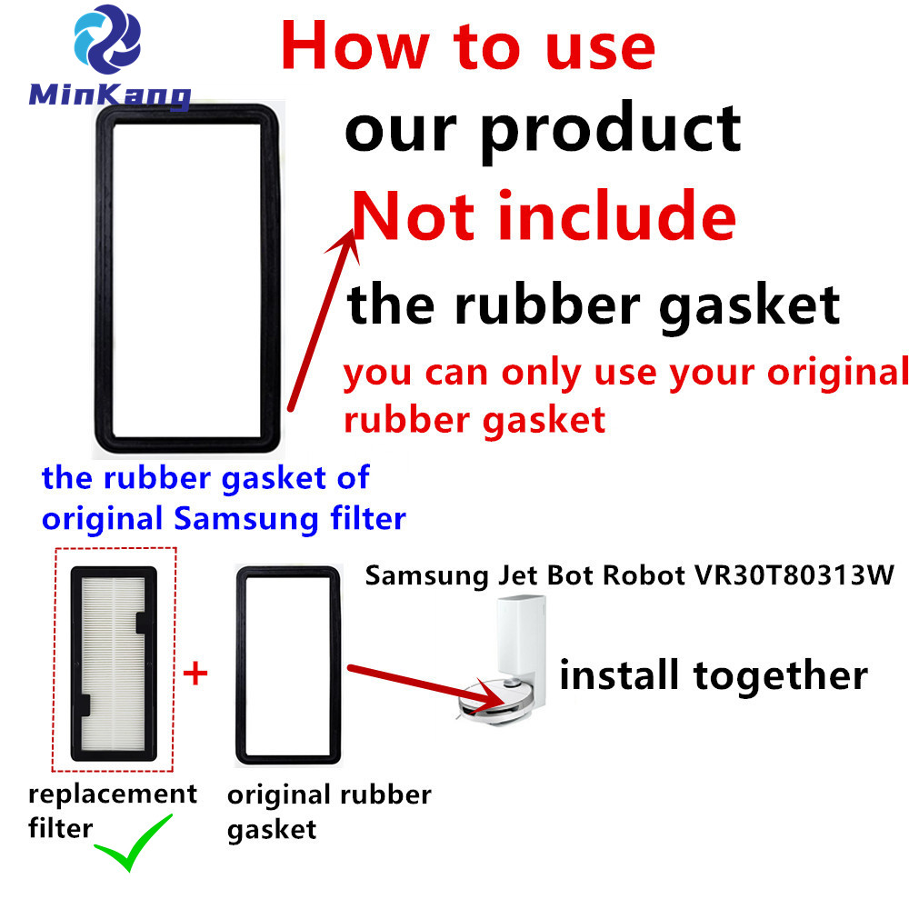 Filtre HEPA pré-moteur pour aspirateur robot Samsung Jet Bot VR30T80313W comparé au numéro de pièce : VR8000-1