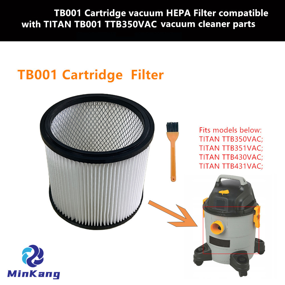 Filtre HEPA pour aspirateur à cartouche TB001, pour TITAN TB001,TTB350VAC