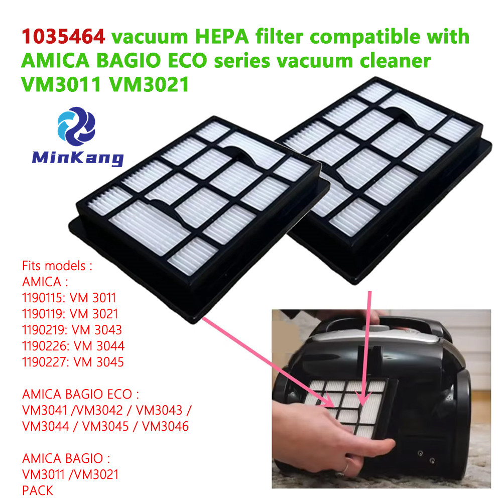 1035464 Filtre HEPA à vide pour Amica Bagio Eco Série Vacuum VM3011 VM3021