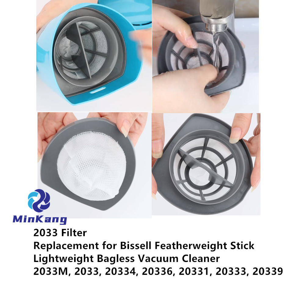 Filtre de remplacement pour aspirateur 2033 et filtres en mousse pour aspirateur léger sans sac Bissell Featherweight Stick 