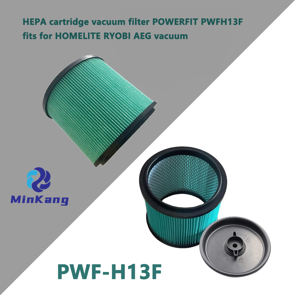 Filtre à cartouche HEPA vert PWF-H13F pour aspirateur POWER FIT HOMELITE RYOBI AEG 