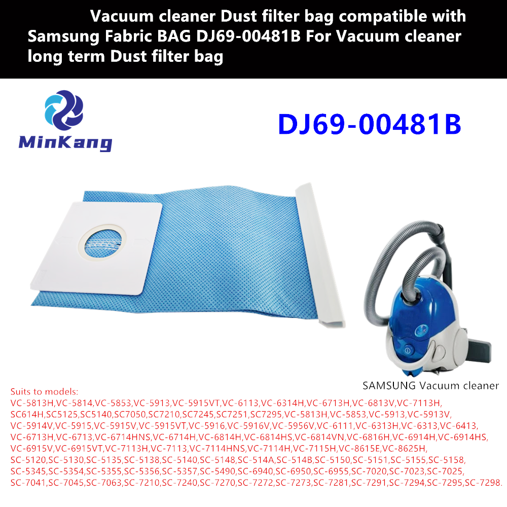  DJ69-00481B aspirateur sac filtre à poussière pour Samsung sac en tissu pour aspirateur sac filtre à poussière à long terme