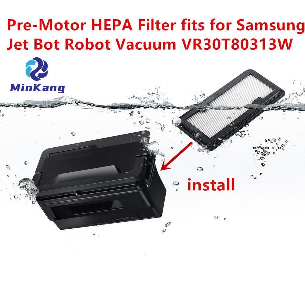 Filtre HEPA pré-moteur pour aspirateur robot Samsung Jet Bot VR30T80313W comparé au numéro de pièce : VR8000-1