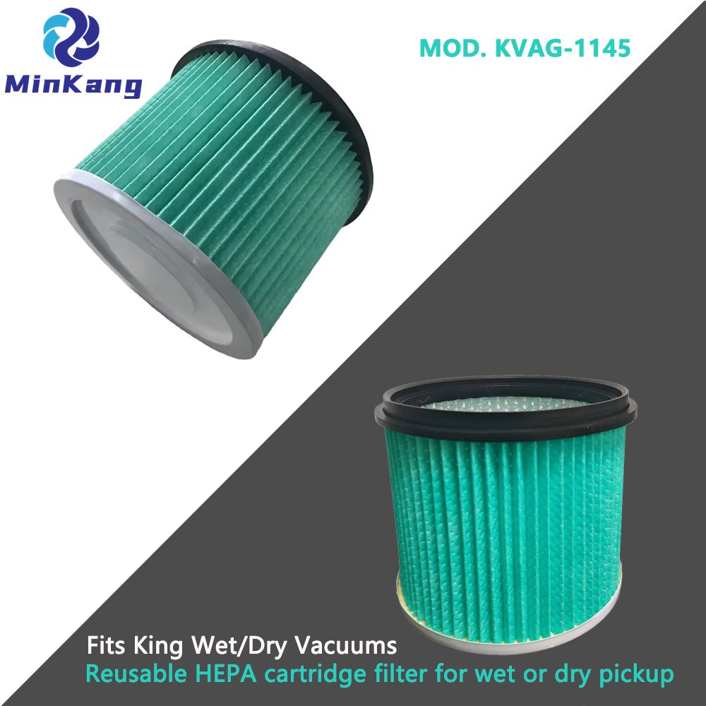 Mod réutilisable. KVAG-1145 Filtre de cartouche HEPA pour pick-up King Wet ou sec 5 à 10 gallons