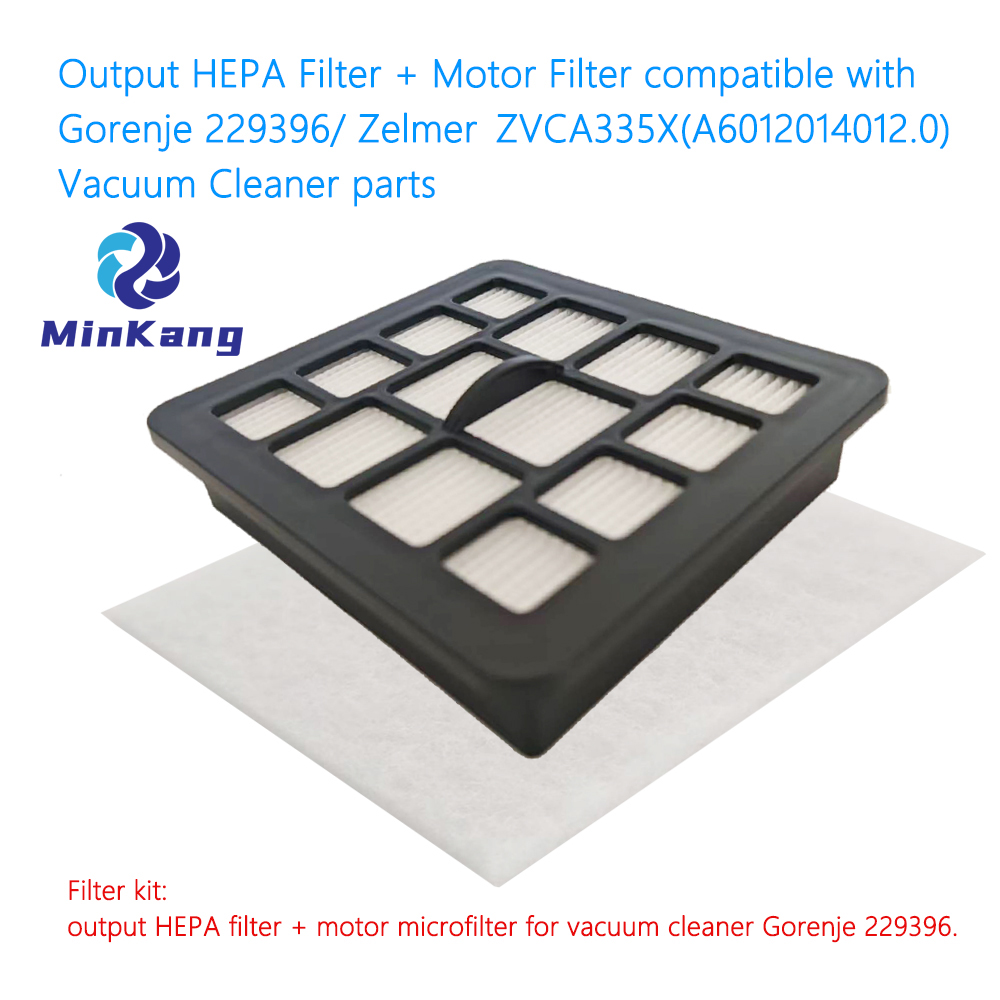 Filtre de moteur HEPA + sortie pour Gorenje 229396 / Zelmer ZVCA335X (A6012014012.0) 