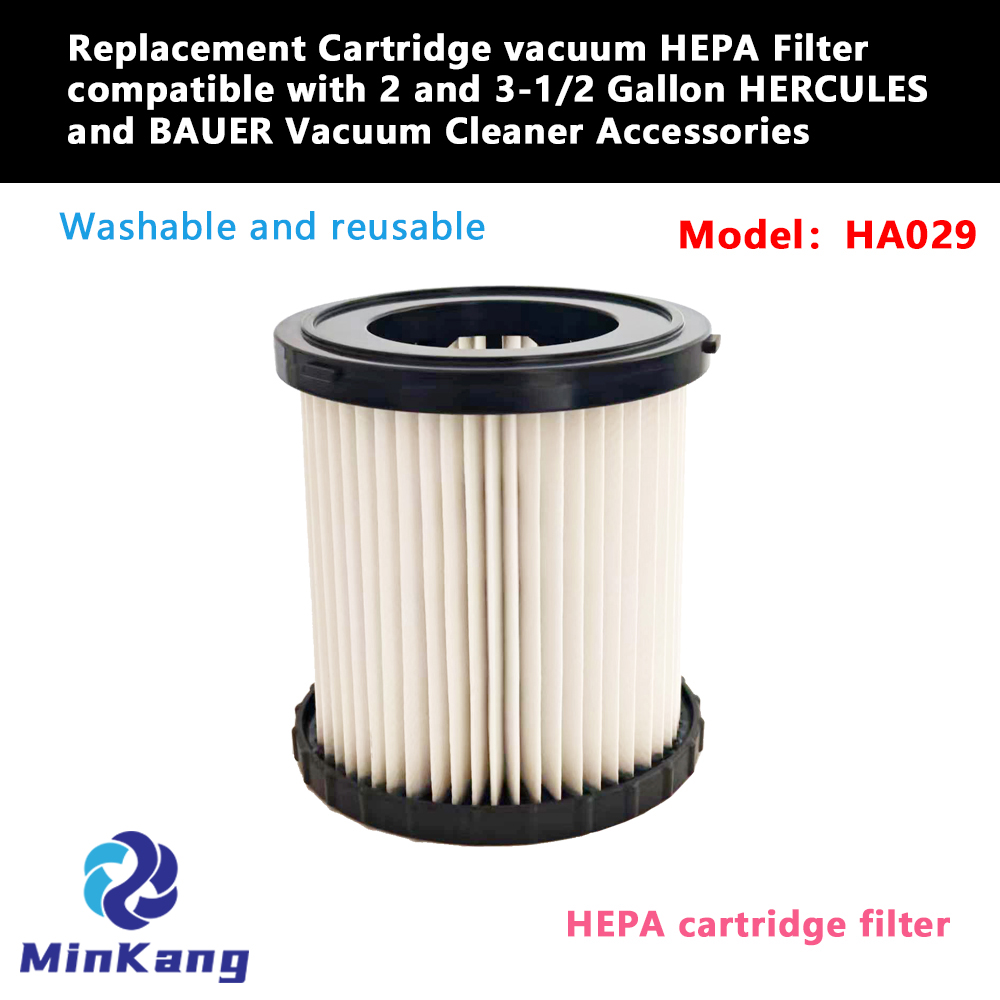 Remplacement du filtre HEPA à vide de la cartouche pour 2 et 3-1 / 2 gallons Hercules et Bauer Vas Vilter Nettoyage