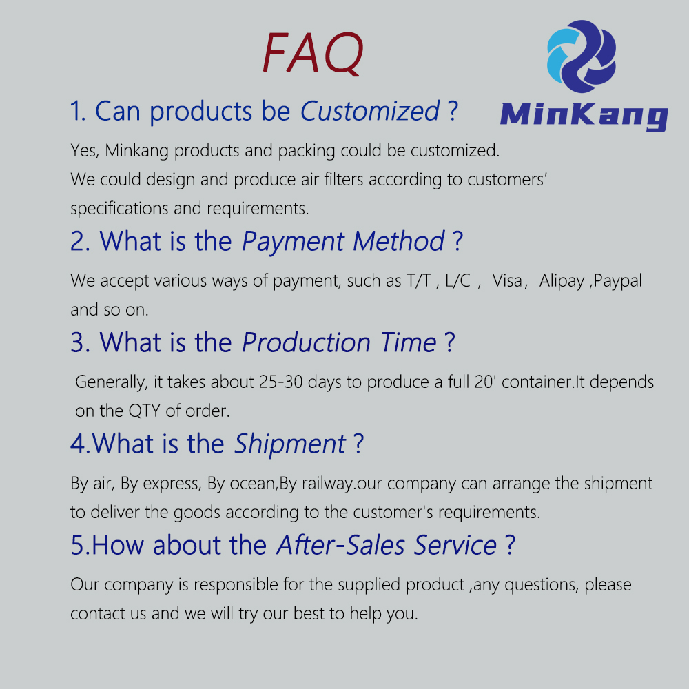 les sacs filtrants MinKang