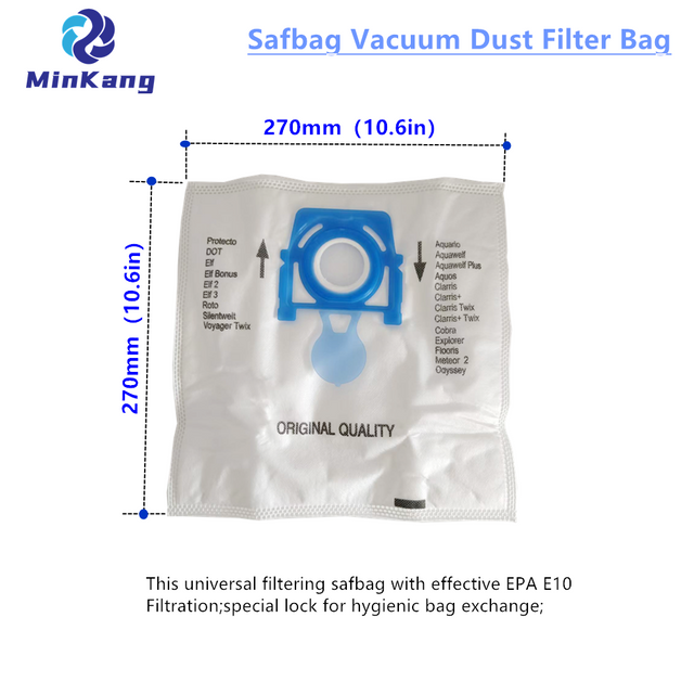 Safbag – sac filtrant anti-poussière pour aspirateur ZELMER Microfibre SAFBAG ZVCA100B 49.4000 + sac filtrant pour pièces d'aspirateur