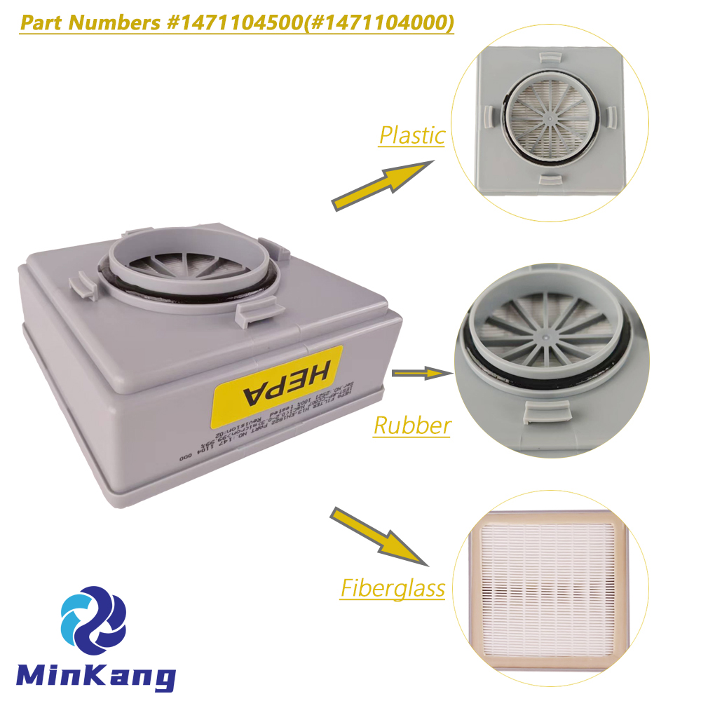 Remplacement du filtre HEPA pour en amont de Nilfisk GD5, GD10 Sac à dos
