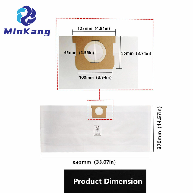 Filtre à poussière de remplacement pour sac de collecte de poussière DEWALT de 6 à 10 gallons pour Vacmaster VHBM