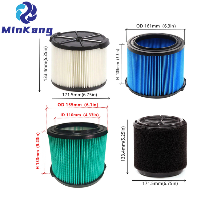 WS11045F WS12045F WS13045F WS14045F Remplacement du filtre à vide pour l'atelier de 5 à 16 gallons