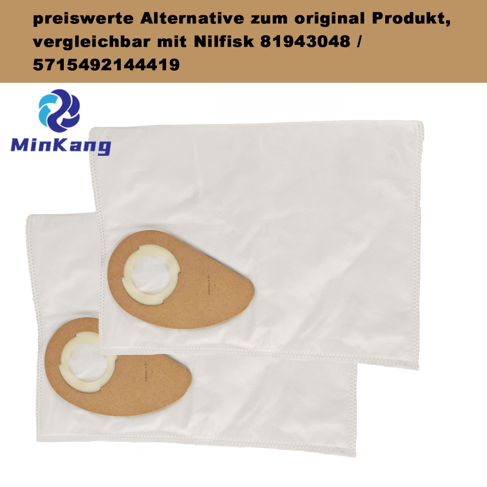 Sac à poussière pour aspirateur Buddy II - 12/18/12L/18L en acier inoxydable, tissus non tissés