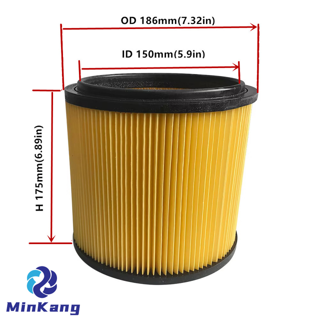 Filtre à cartouche STANDARD pour aspirateurs HART/Hyper Tough/Shop-Vac et Vacmaster Wet/Dry Vacs