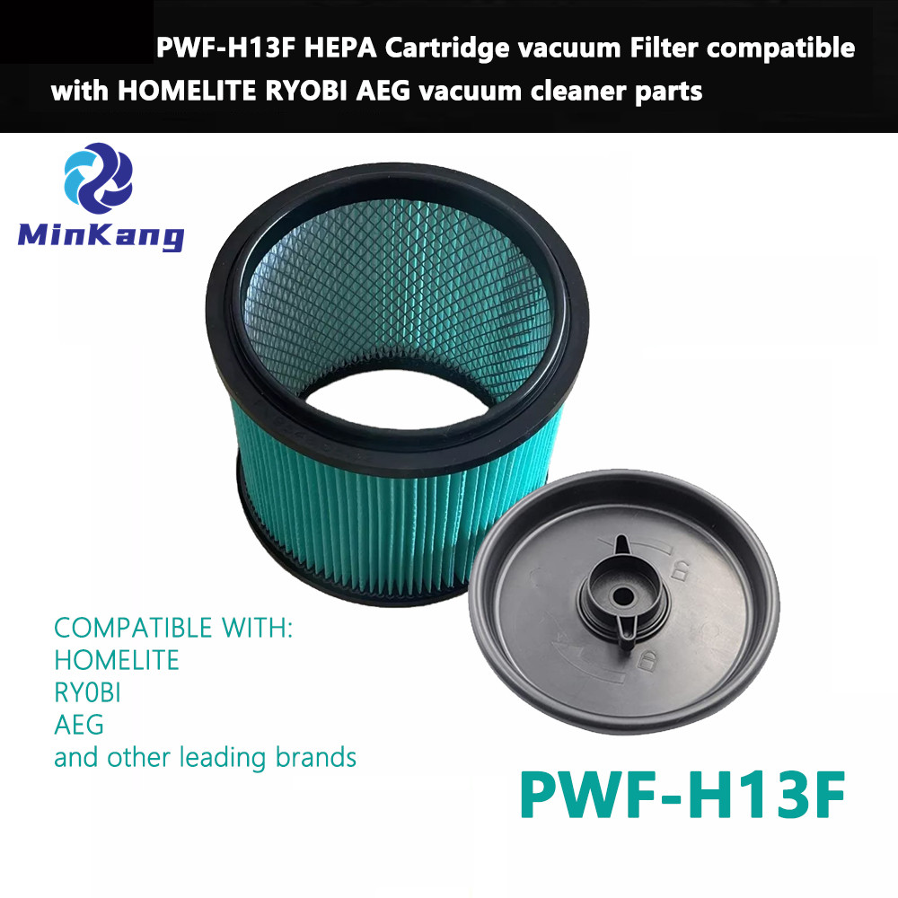 Filtre à cartouche HEPA vert PWF-H13F pour aspirateur POWER FIT HOMELITE RYOBI AEG 